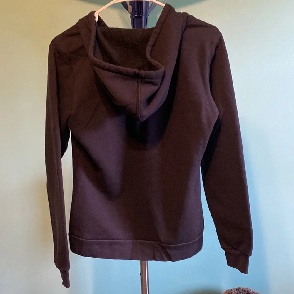 Champion Women’s Medium Rhodes State College 3/4 zip Hoodie Black/Pink - Picture 5 of 5
